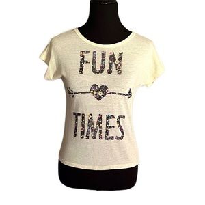 So Cap Sleeve Tee Size Small